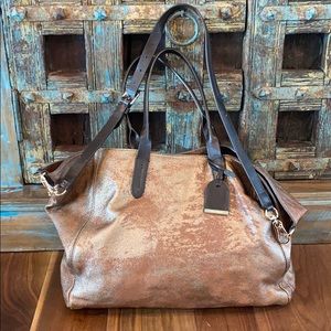 Cole Hann Crosby Metallic Shopper